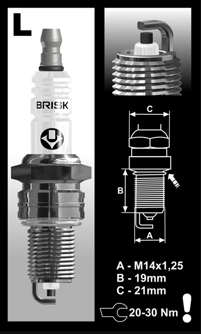BRISK RACING SUPER SPARK PLUG - L15YC