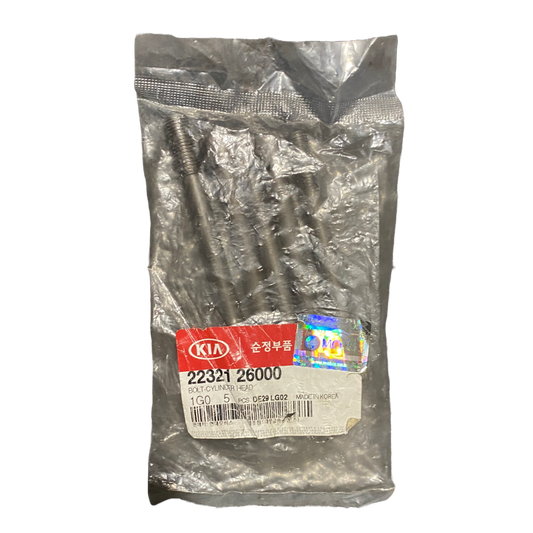 Cylinder Head Bolts (5pcs) | 22321 26000 | Genuine Hyundai OEM