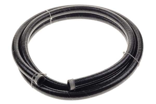 Raceworks 140 Series Cutter Black Stainless Braided Rubber Hose