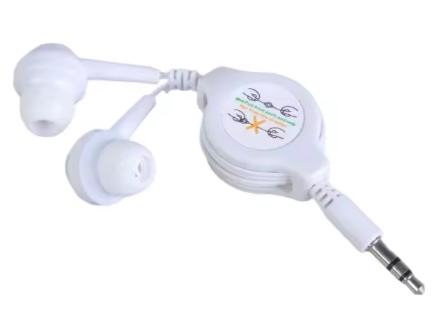 Portable 3.5mm Retractable Cable In-Ear Earphone