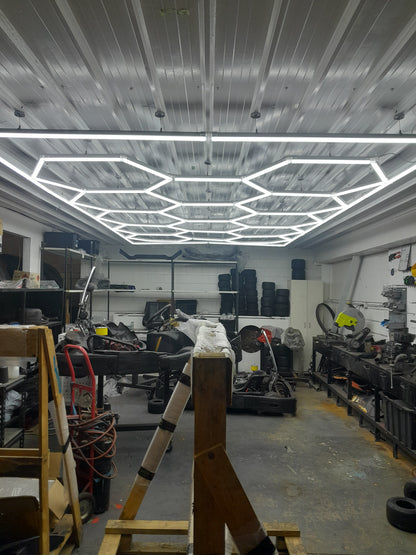 HEX LED "Garage" Lighting Kits (4800mm x 2400mm) with Rectangle Surround