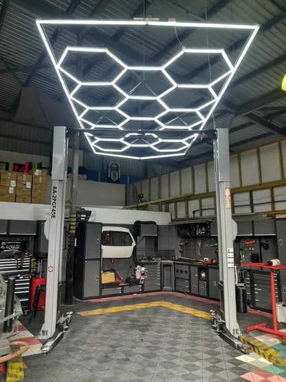 HEX LED "Garage" Lighting Kits (4800mm x 2400mm) with Rectangle Surround