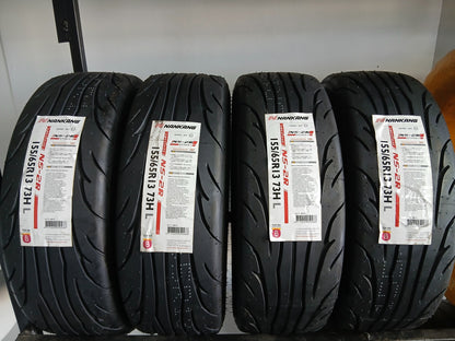 4 x Nankang NS-2R 155/65R13 Racing Tyres