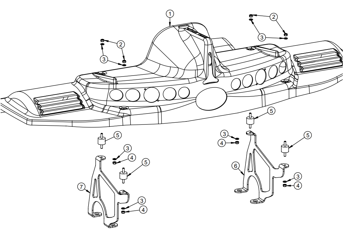 AFS.02296 - Centurion silentblock M+M M 6 25x20