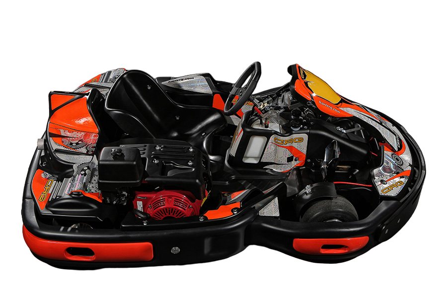 Side View CRG Rental Kart - New - "Centurion Senior" Honda GX Petrol powered Adult Kart