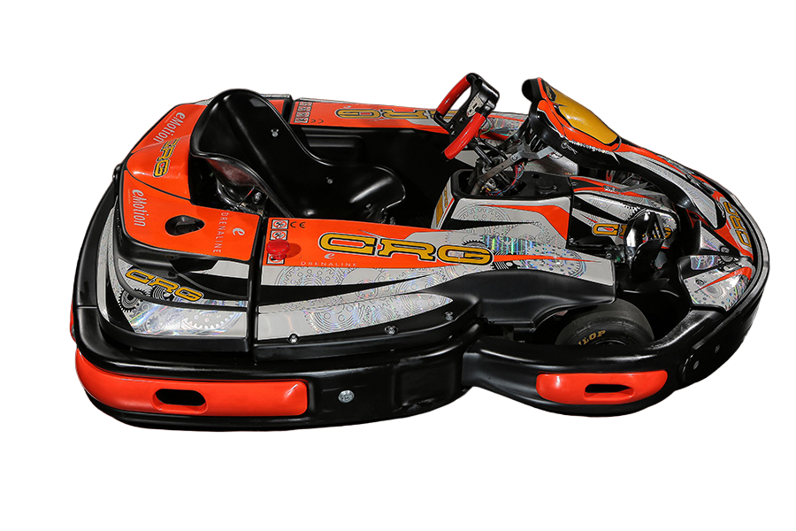 Side View CRG Rental Kart - New - "Centurion E-Drenaline" Linde Electric powered Adult Kart