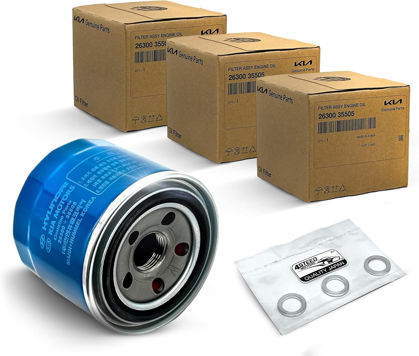 Oil Filter | 26300 35505 | Genuine Hyundai OEM