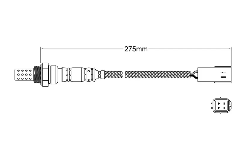 Mazda RX-8 Post-Cat Oxygen Sensor 1.3ltr 13BMSP FE 2008-2012