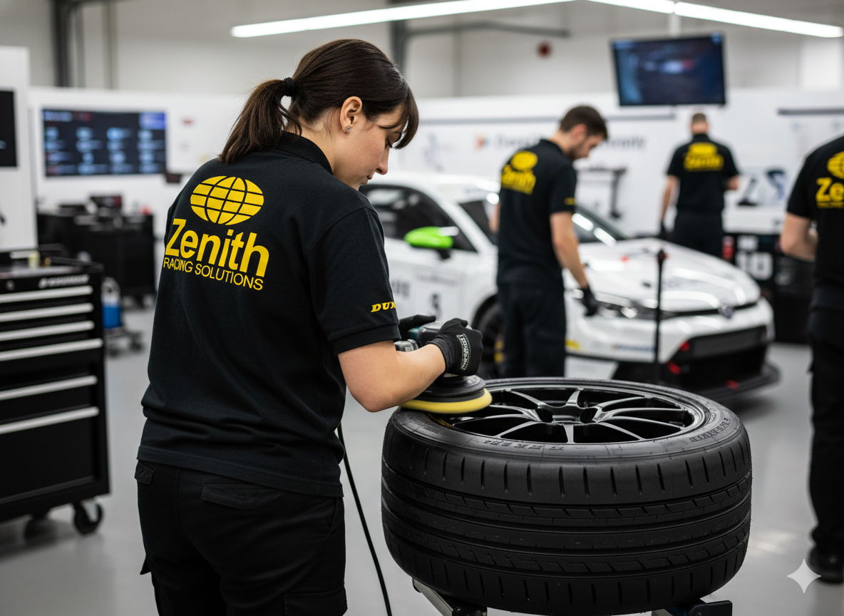 LIGHT BUFF & SHAPE NEW TYRE