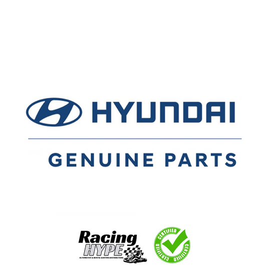 Hyundai Genuine parts logo with Racing Hype logo and certified tick