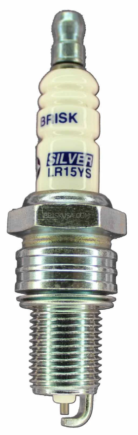 BRISK RACING SILVER SPARK PLUG - LR15YS