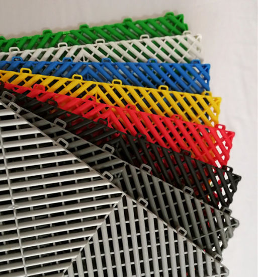 PLASTIC (PVC)  FLOOR TILES - HIGHEST QUALITY - 400mm x 400mm x 18mm