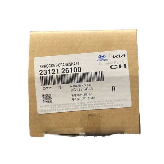 Crankshaft Sprocket | 23121 26100 | Genuine Hyundai OEM
