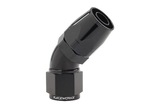 Raceworks Cutter Hose Fitting - 45 Degree