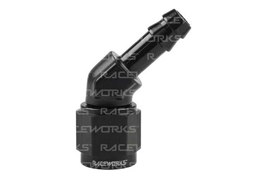 Raceworks AN Female to Barb - 45 Degree