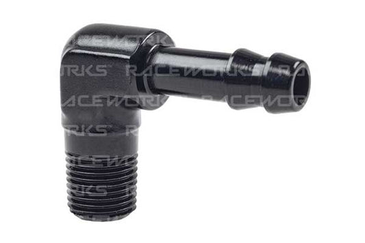Raceworks NPT Male to Barb - 90 Degree