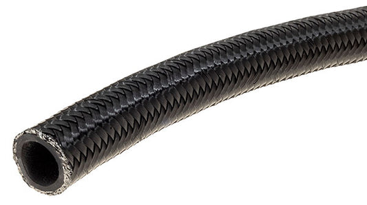 Raceworks 140 Series Cutter Black Stainless Braided Rubber Hose