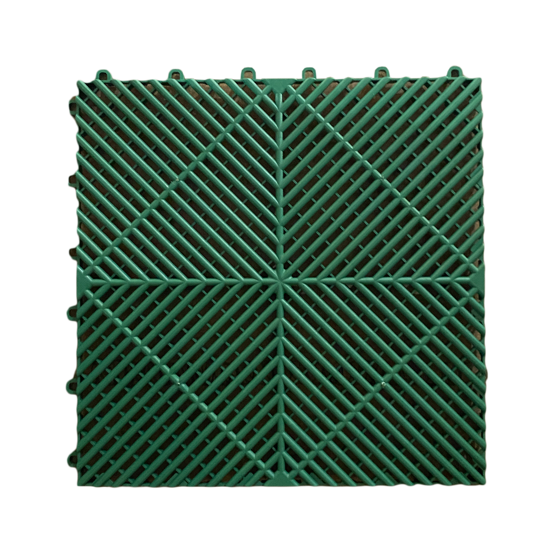 Green PLASTIC (PVC)  FLOOR TILES - HIGHEST QUALITY - 400mm x 400mm x 18mm