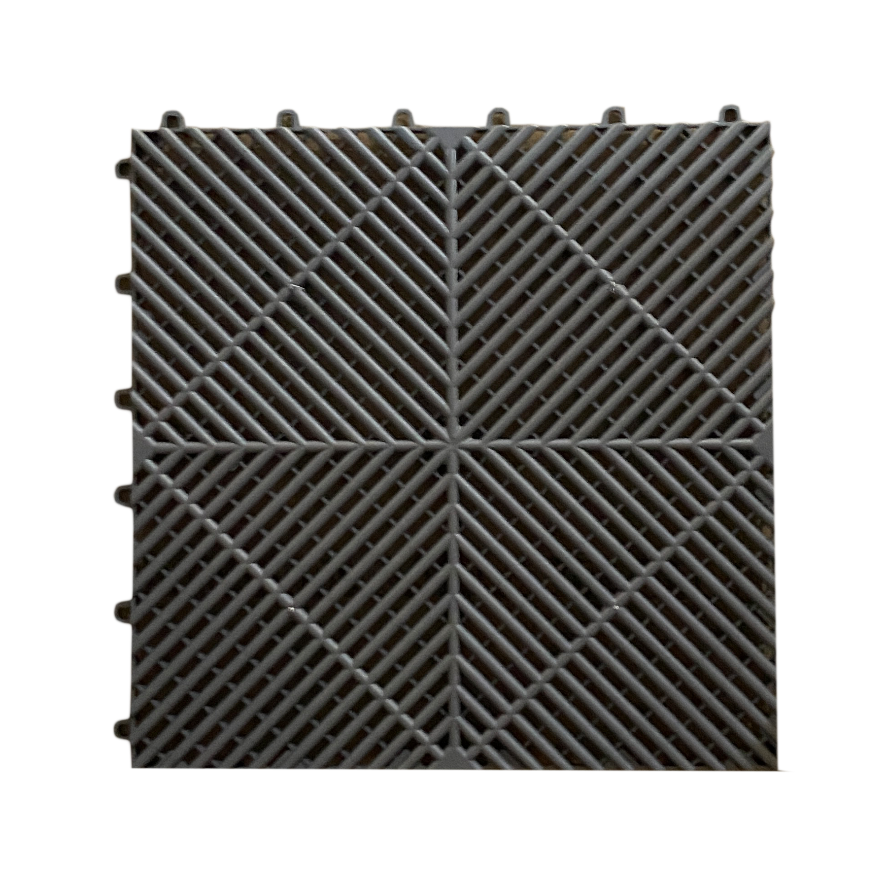 Grey PLASTIC (PVC)  FLOOR TILES - HIGHEST QUALITY - 400mm x 400mm x 18mm