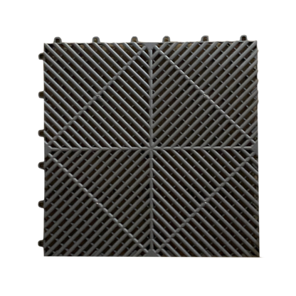 Grey PLASTIC (PVC)  FLOOR TILES - HIGHEST QUALITY - 400mm x 400mm x 18mm