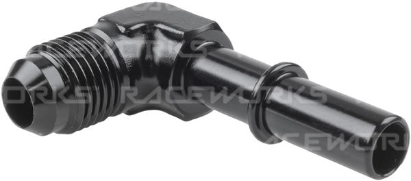 Raceworks - AN Male Flare to Male EFI Adapter - 90 Degree