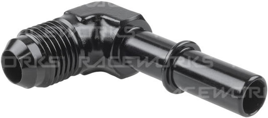 Raceworks - AN Male Flare to Male EFI Adapter - 90 Degree