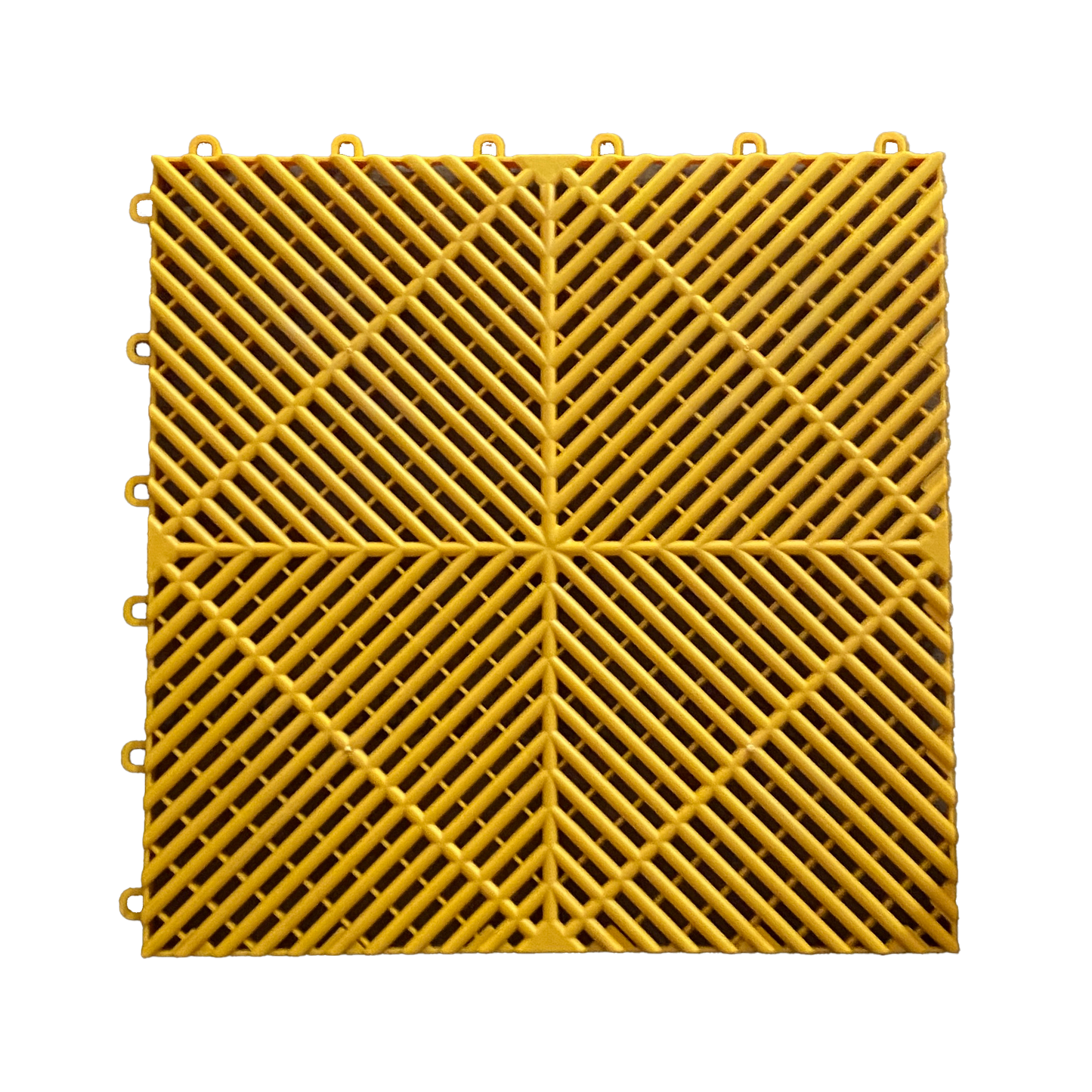 Yellow PLASTIC (PVC)  FLOOR TILES - HIGHEST QUALITY - 400mm x 400mm x 18mm