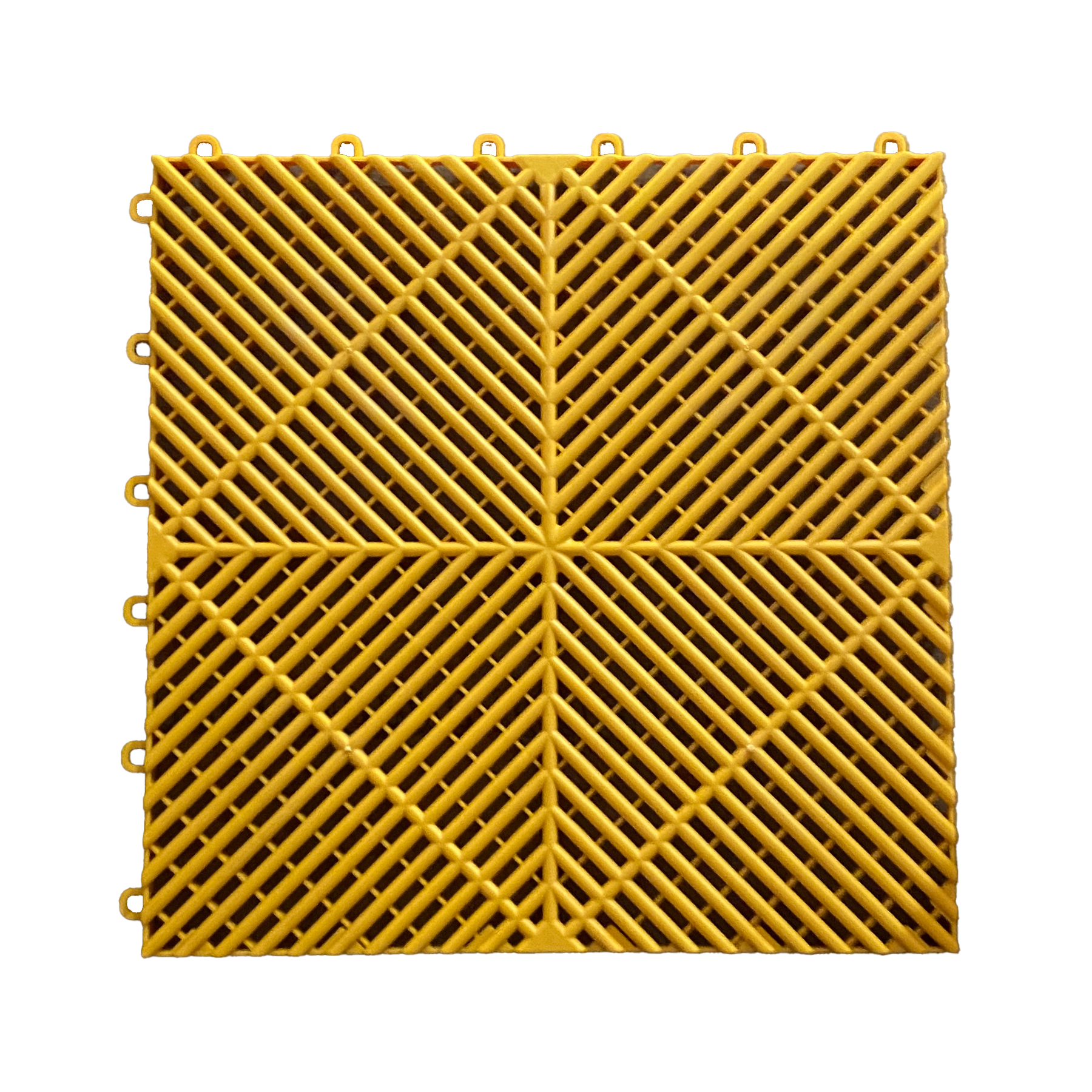 Yellow PLASTIC (PVC)  FLOOR TILES - HIGHEST QUALITY - 400mm x 400mm x 18mm