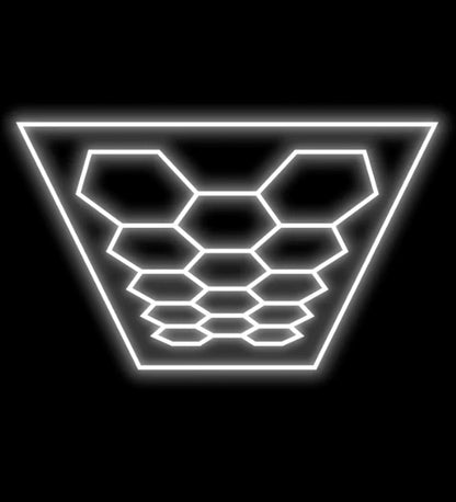 HEX LED "Garage" Lighting Kits (4800mm x 2400mm) with Rectangle Surround
