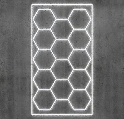 HEX LED "Garage" Lighting Kits (4800mm x 2400mm) with Rectangle Surround